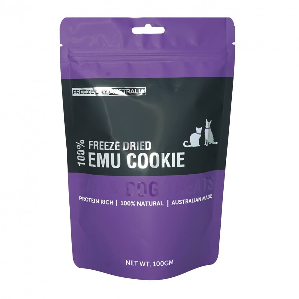 Freeze Dry Australia 100g Emu Cookie Freeze Dried Dog & Cat Treats image 1