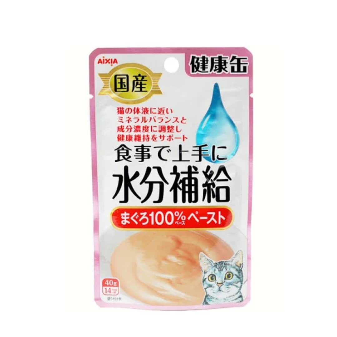 Aixia Cat Kenko Pouch Water Supplement 40g Tuna Paste Wet Cat Pouch image 1