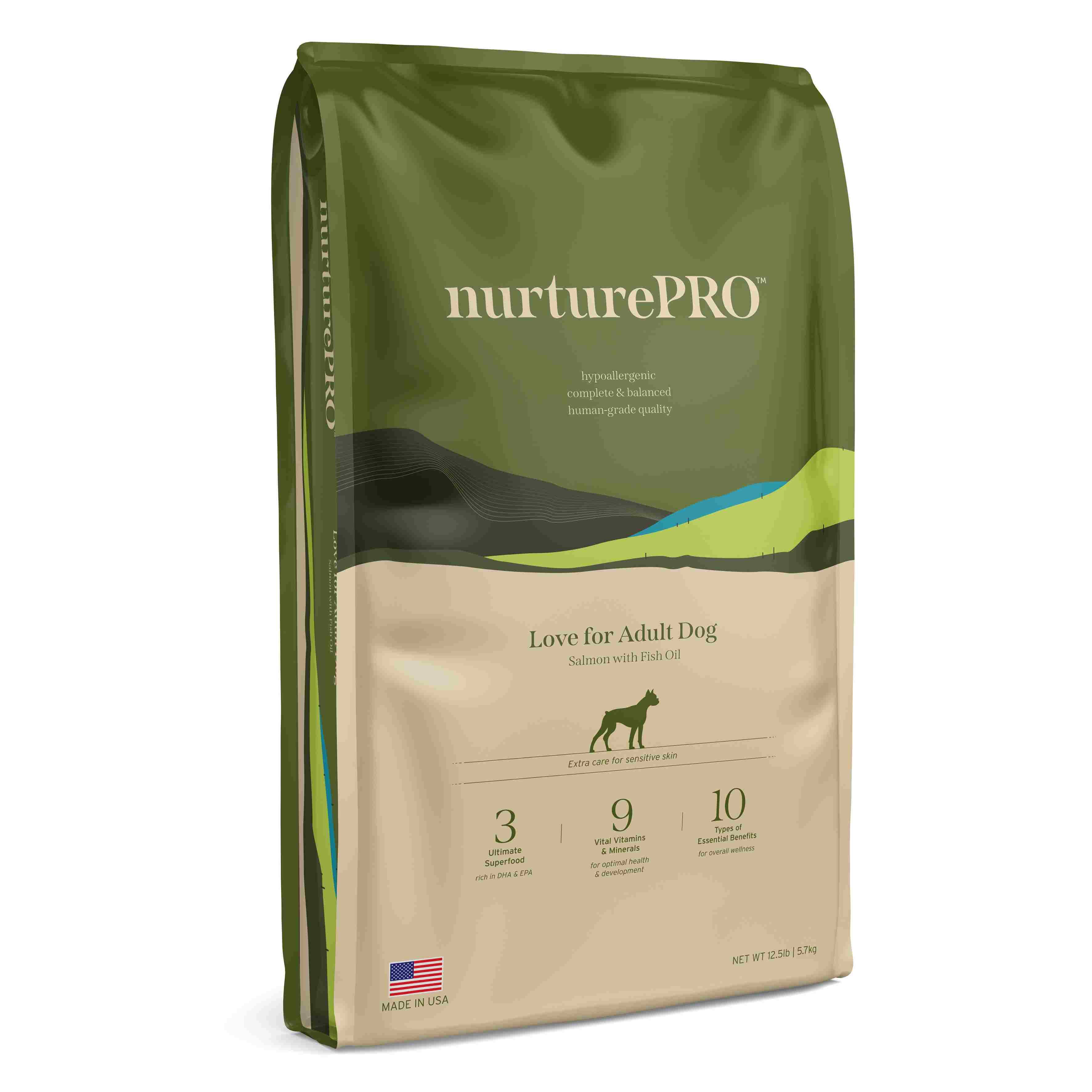 Nurture Pro Love For Dog 5.7kg Salmon with Fish Oil For Adult Dogs Dry Dog Food image 1