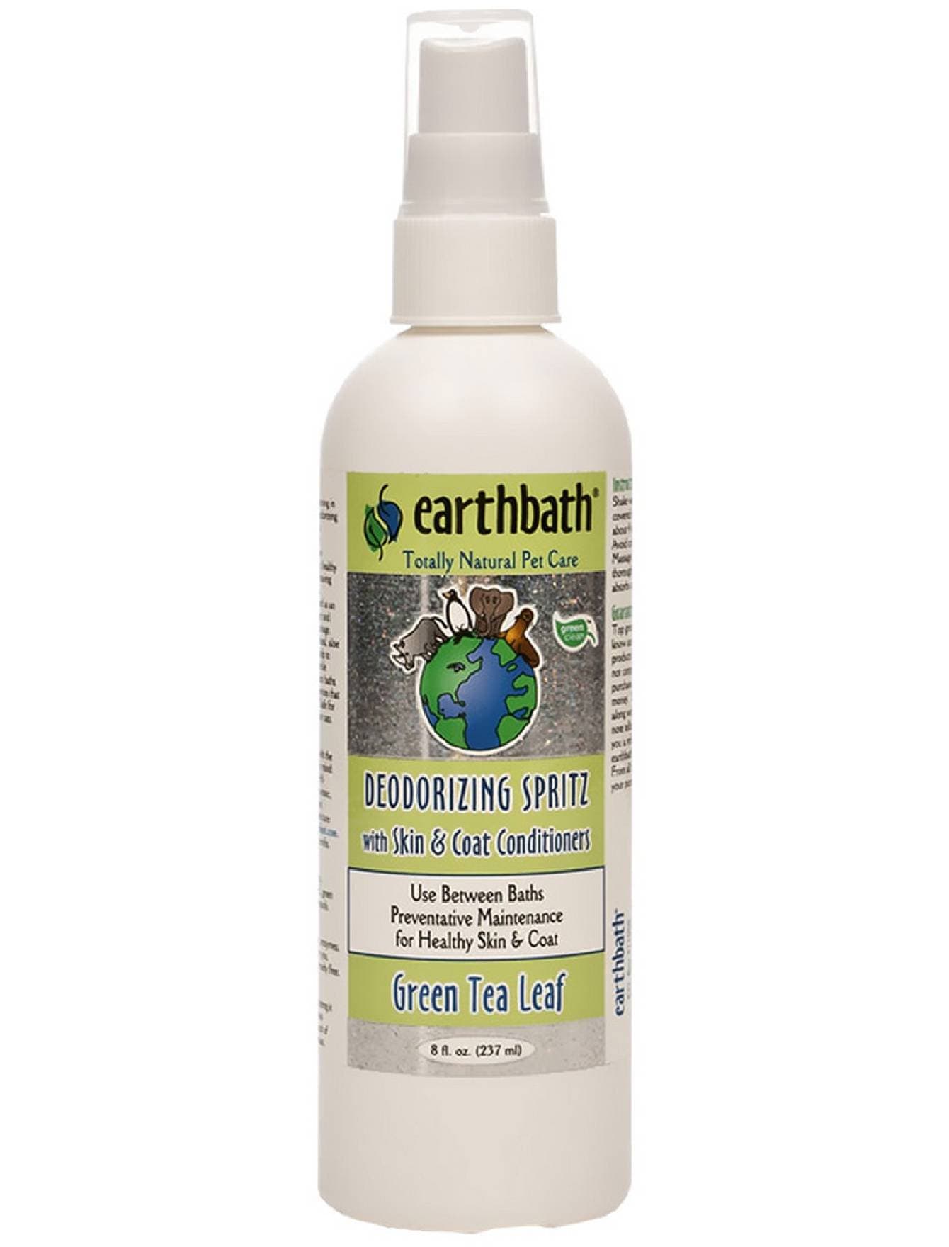Earthbath 8oz Dog 3 in 1 Deodorizing Spritz Green Tea for Dogs (237ml) image 1