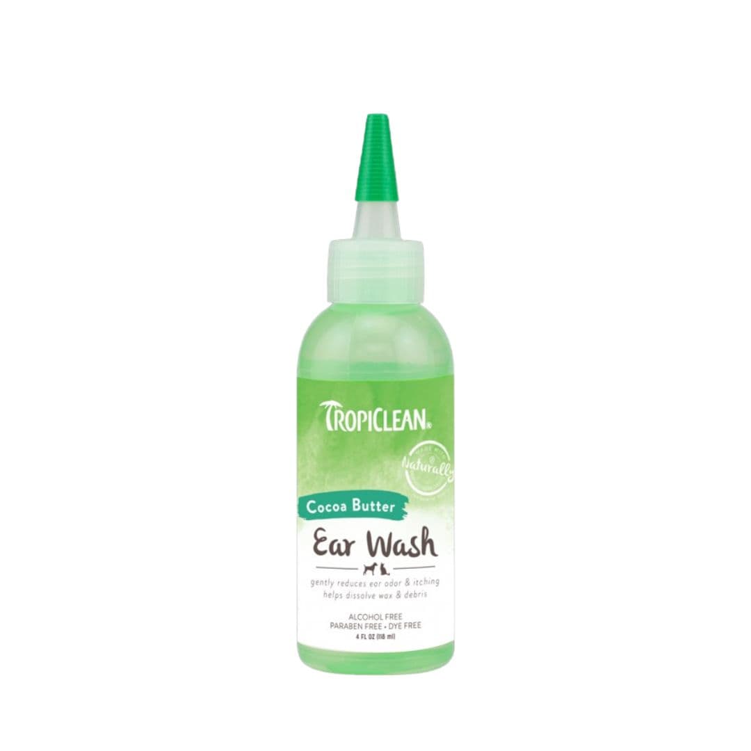 Tropiclean Alcohol Free Pet Ear Wash 118ml Cocoa Butter image 1
