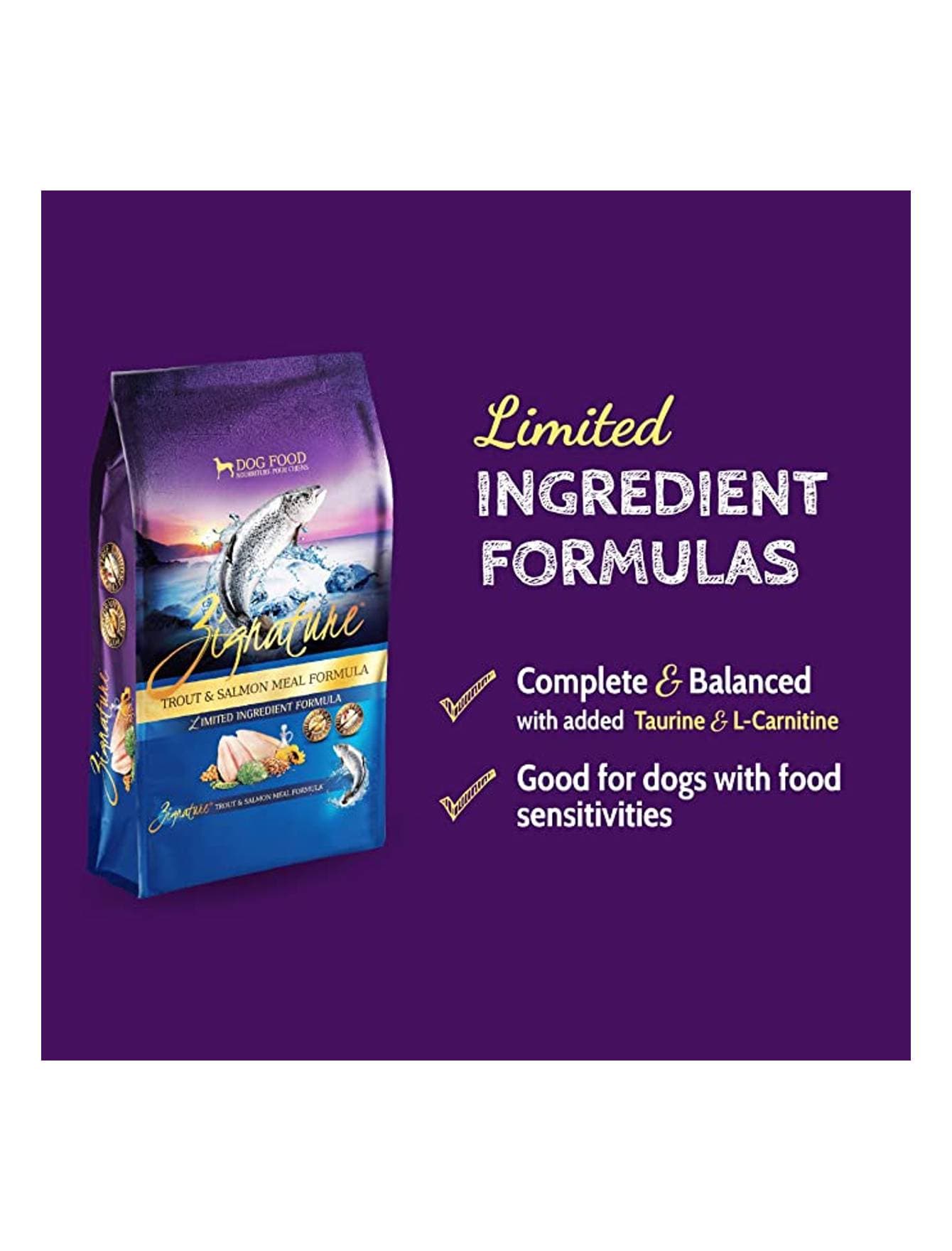 Zignature 1.8kg Trout and Salmon Meal Formula Dry Dog Food image 3