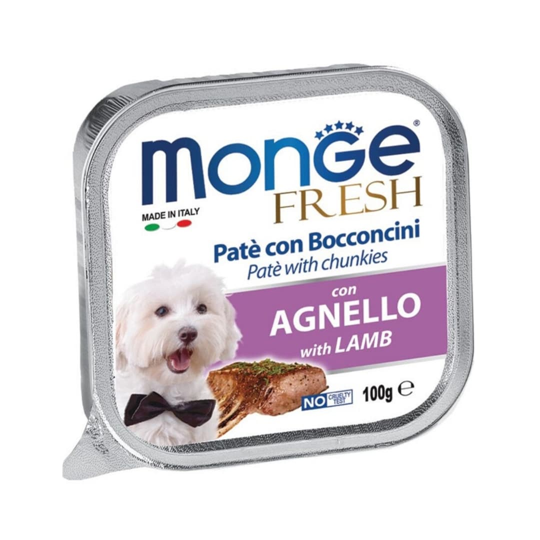 Monge Dog Fresh Pate 100g Lamb Wet Dog Food image 1
