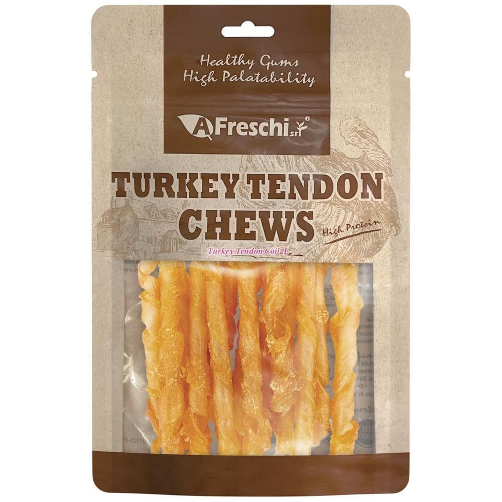 AFreschi Dog 80g Turkey Tendon Coil (L) Dog Treats image 1