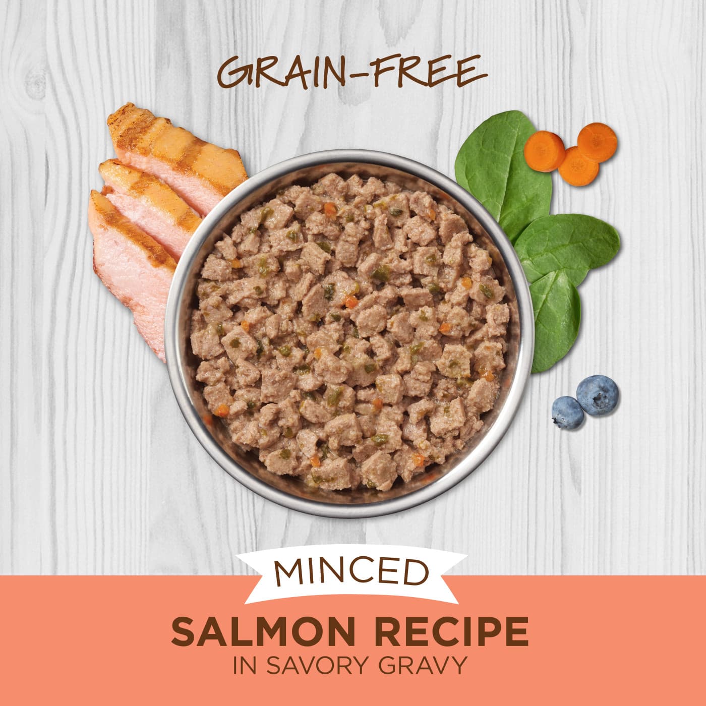 Instinct Grain Free Minced Cups Cat 3.5oz Recipe with Real Salmon Wet Cat Food image 3