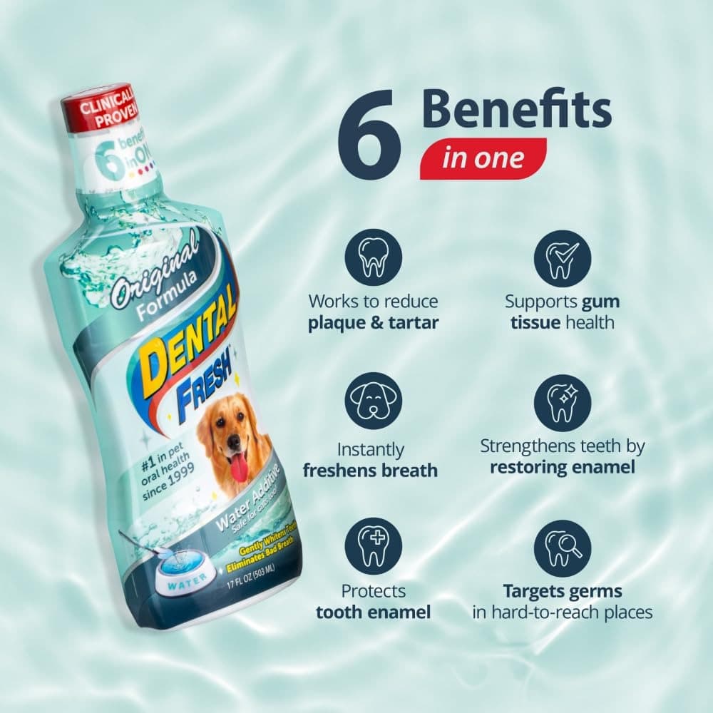 Dental Fresh Water Additive Original Formula For Dogs 502ml image 2
