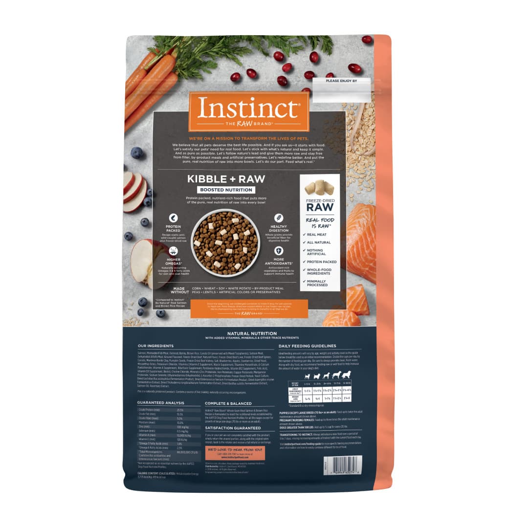 Instinct Raw Boost Dog 19lb Whole Grain Salmon & Brown Rice Dry Dog Food image 2