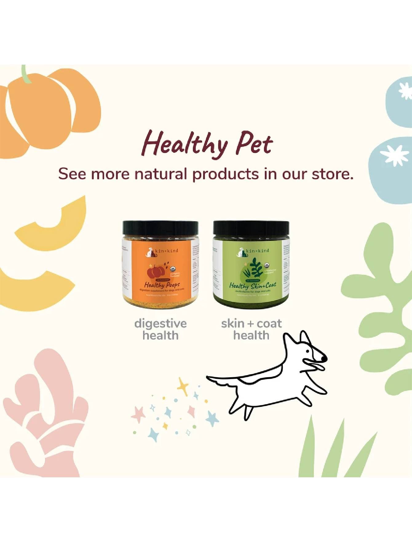 Kin+Kind 113g Organic Healthy Hip & Joint Supplement for Dogs & Cats image 6
