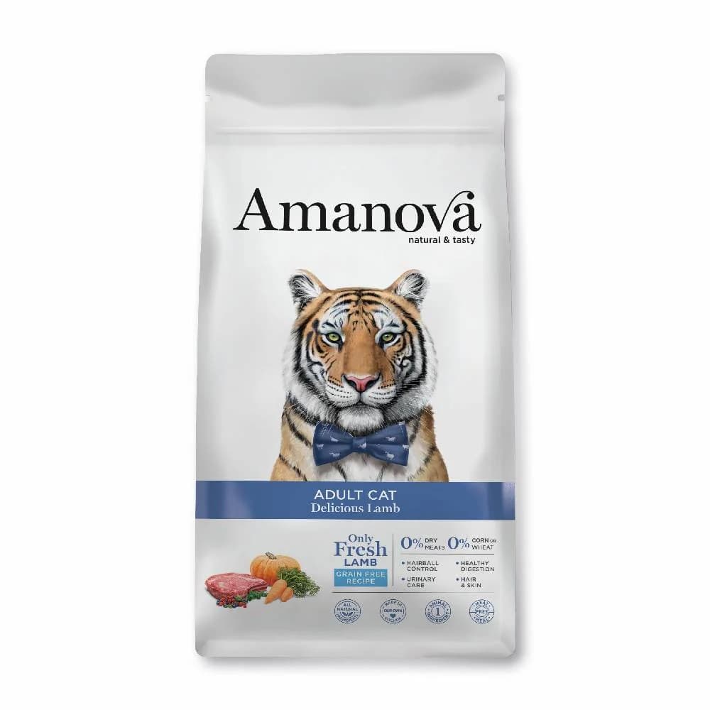 Amanova Cat 4kg Adult Lamb Dry Cat Food image 1