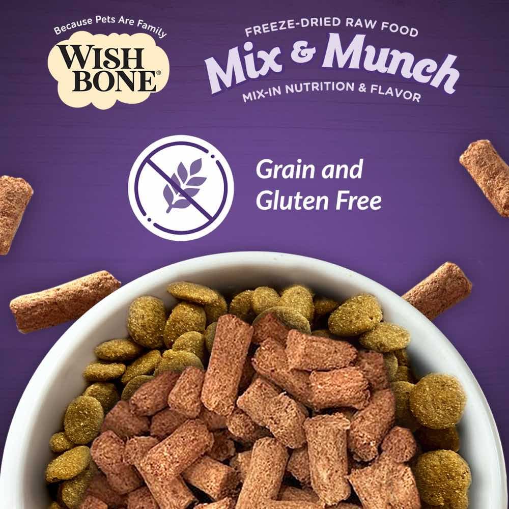 Wishbone Cat 350g Mix & Munch Beef and Ocean Fish Freeze Dried Raw Cat Food image 8