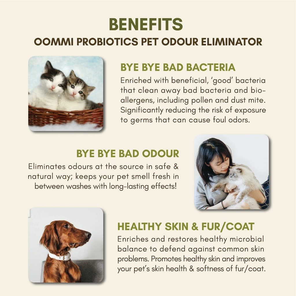 OOMMI 300ml Probiotics Pet Odour Eliminator image 6