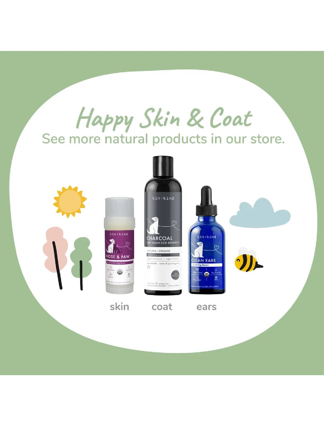 Kin+Kind 4oz (118ml) Clean Ears Dog Ear Cleanser image 5