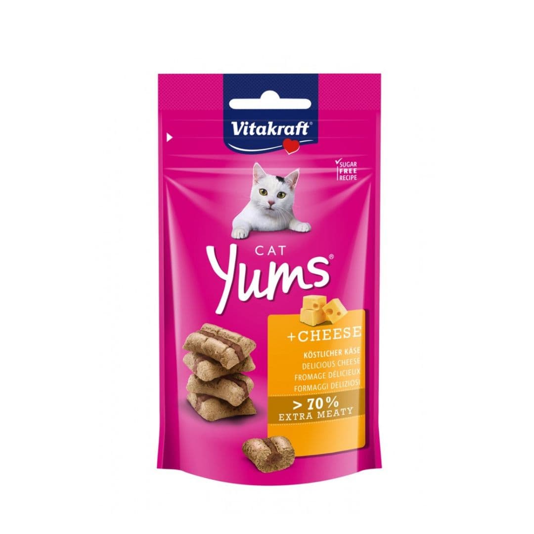 Vitakraft Cat 40g Yums Cheese Cat Treats image 1