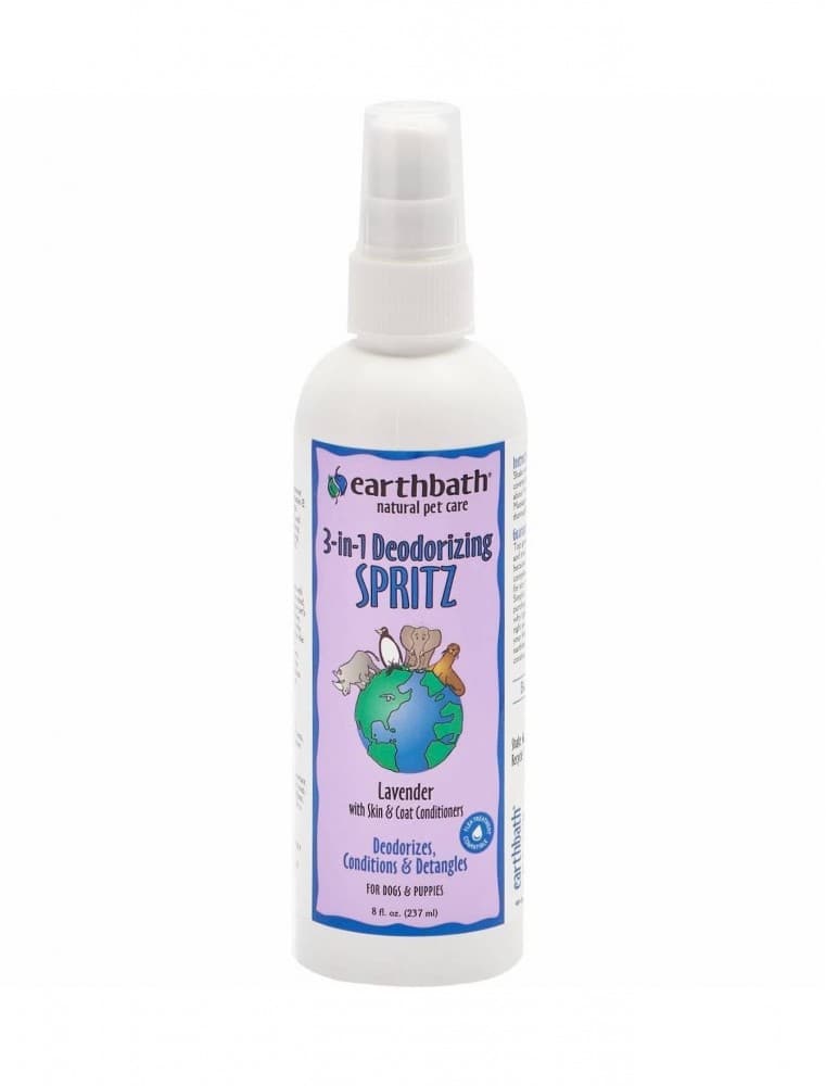 Earthbath 8oz Dog 3 in 1 Deodorizing Spritz Lavender for Dogs (237ml) image 1