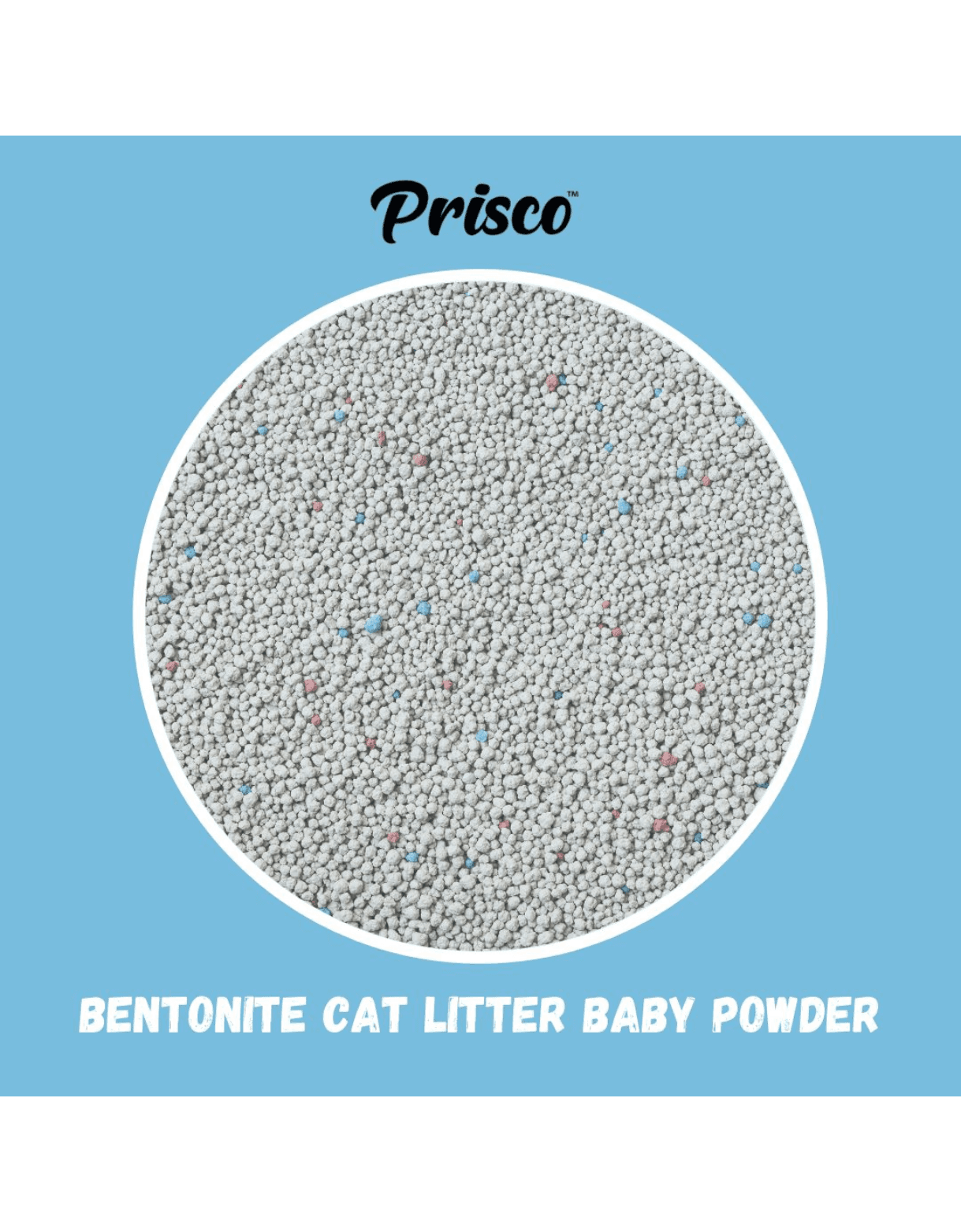 Prisco Bentonite Cat Litter 10L Baby Powder image 2