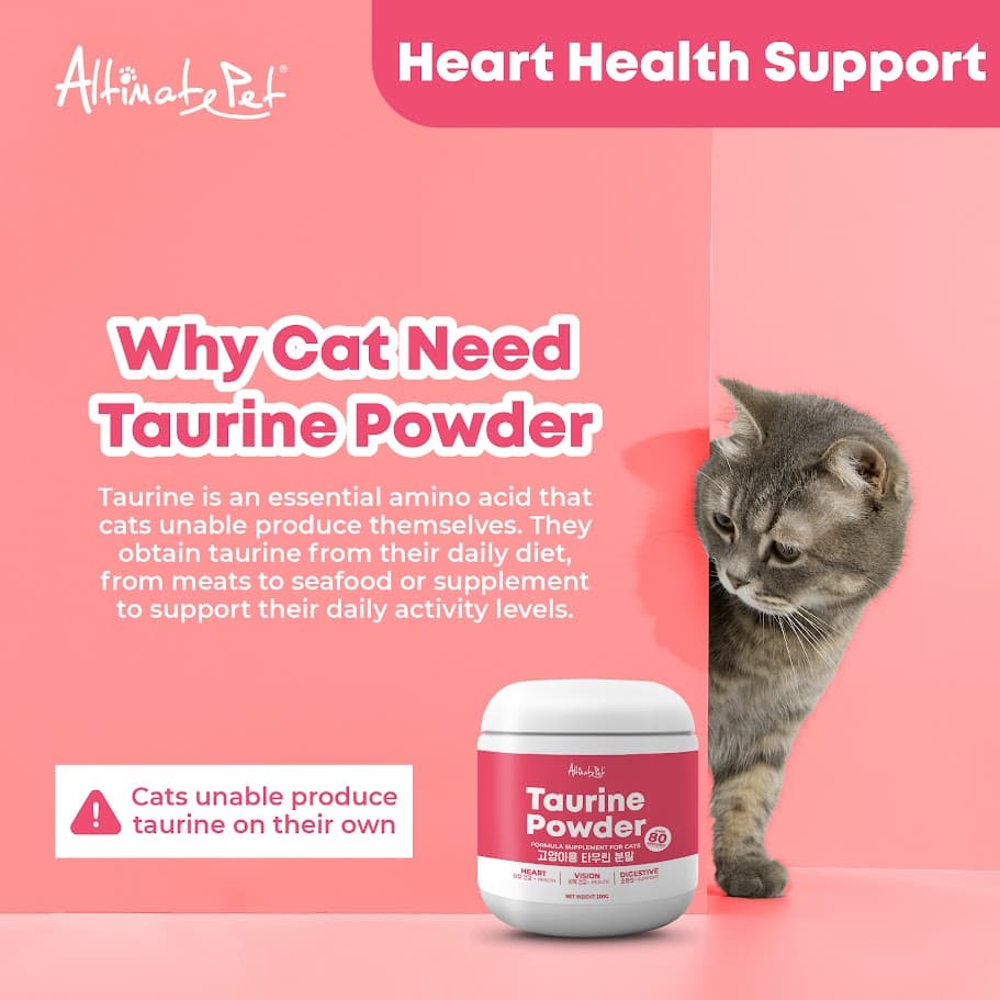 Altimate Pet Taurine Powder Supplement For Cats Over 80 Servings (200g) image 2