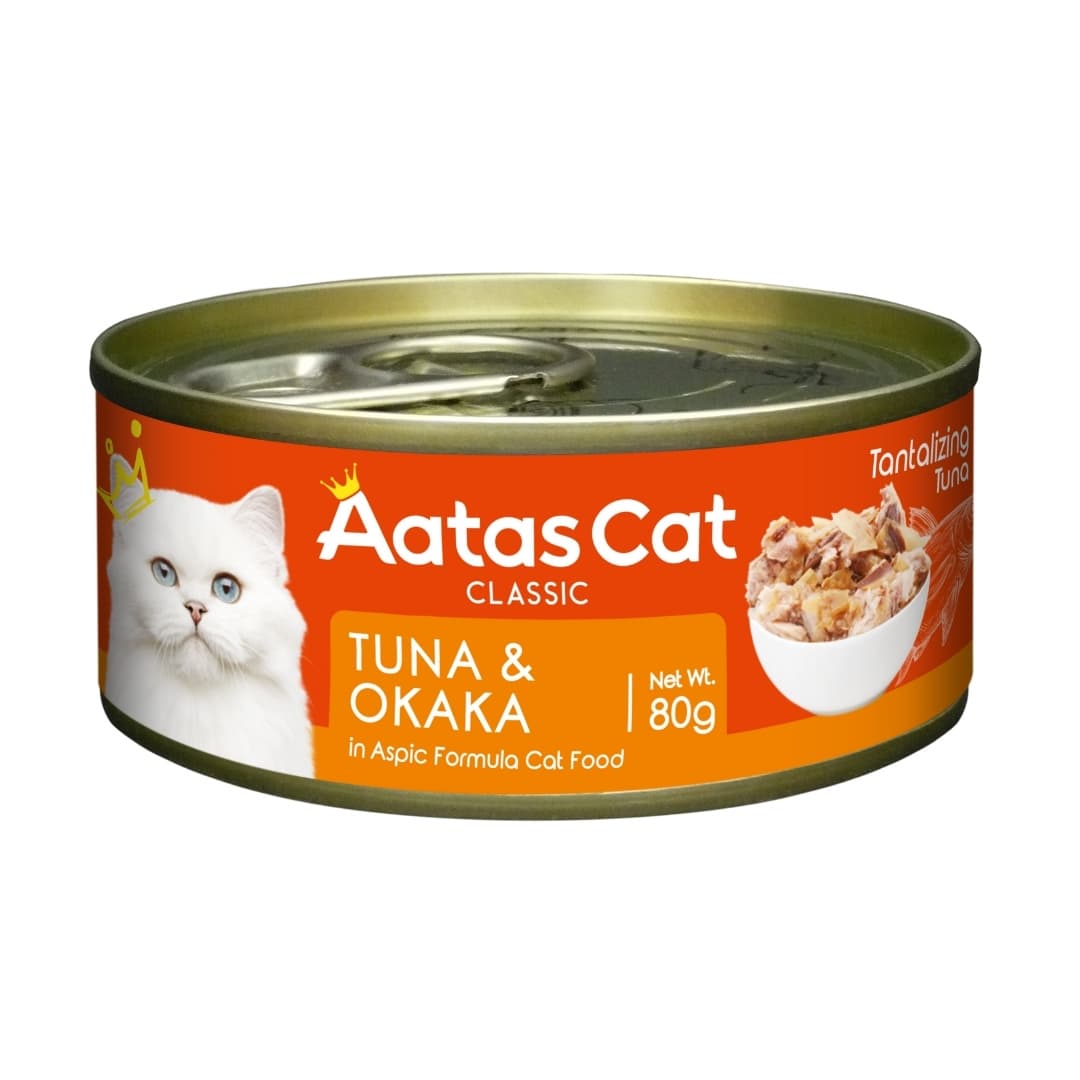 Aatas Cat 80g Tantalizing Tuna & Okaka In Aspic Cat Wet Canned Food image 1