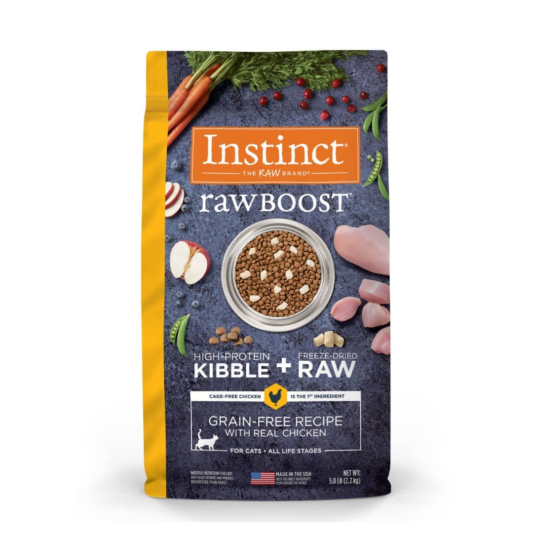 Instinct Raw Boost Cat 5lb Grain Free Recipe with Real Chicken Dry Cat Food image 1