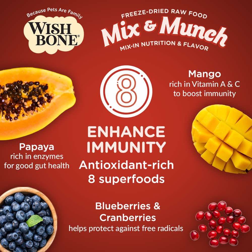 Wishbone Cat 350g Mix & Munch Beef and Venison Freeze Dried Raw Cat Food image 4