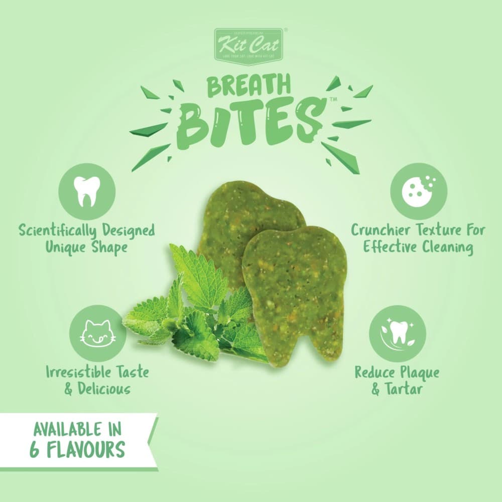 Kit Cat 60g Breath Bites Infused With Mint Tuna Flavor Cat Treat image 2