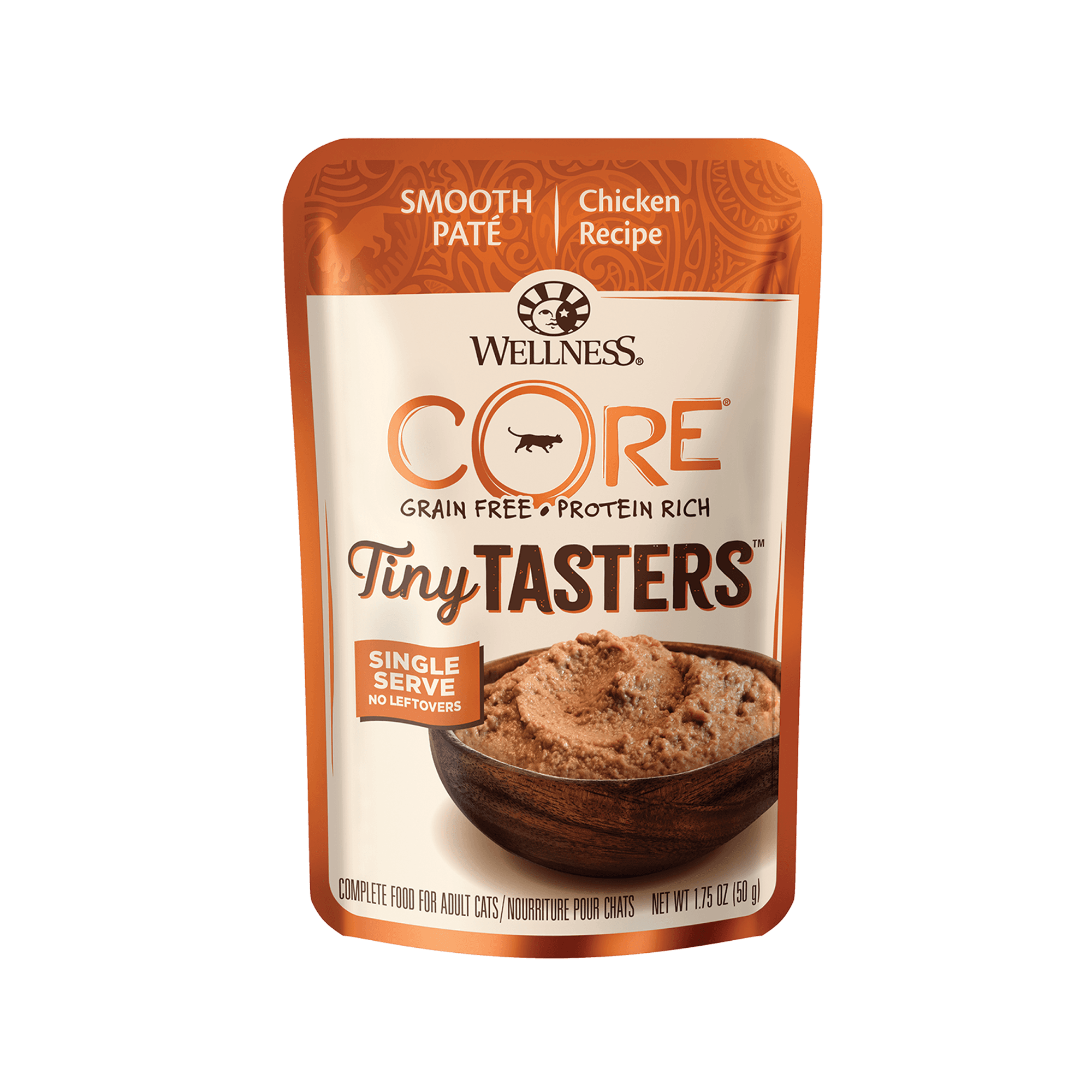 Wellness CORE Cat 50g Tiny Tasters Smooth Pate Chicken Wet Cat Food image 1