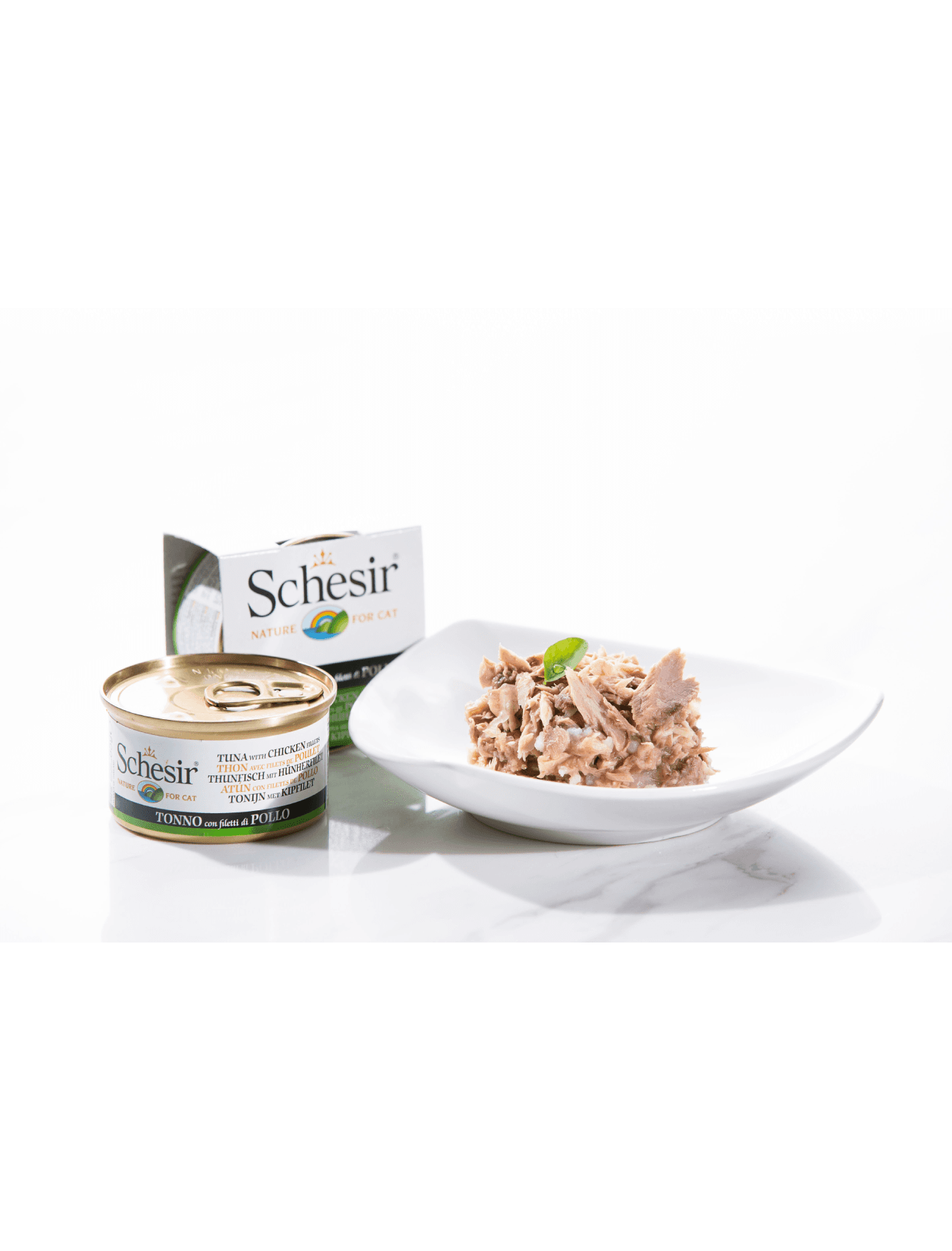 Schesir Cat Complete Nutrition Canned 85g Tuna with Chicken in Jelly Wet Cat Food image 2