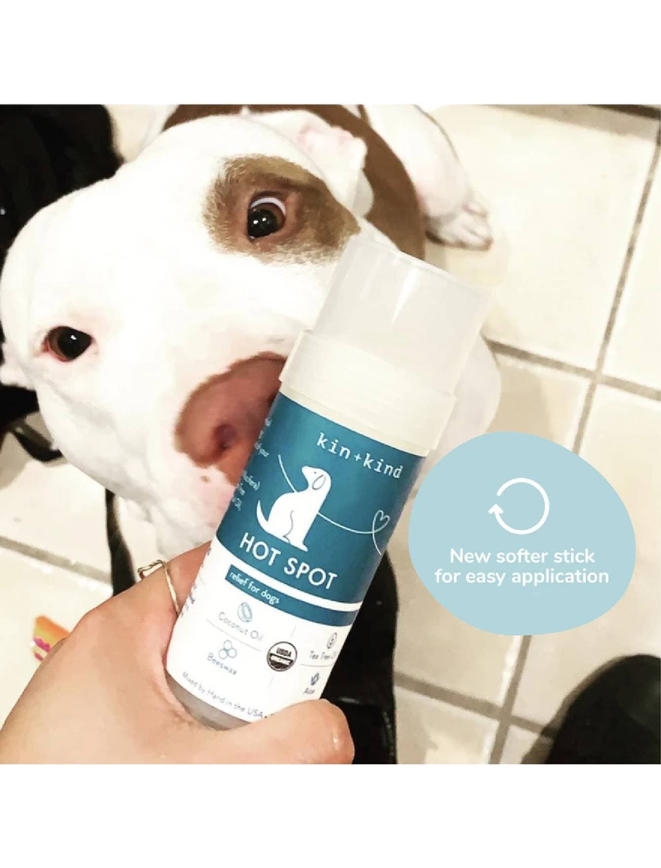 Kin+Kind 65ml Hot Spot Relief Stick for Dogs image 4