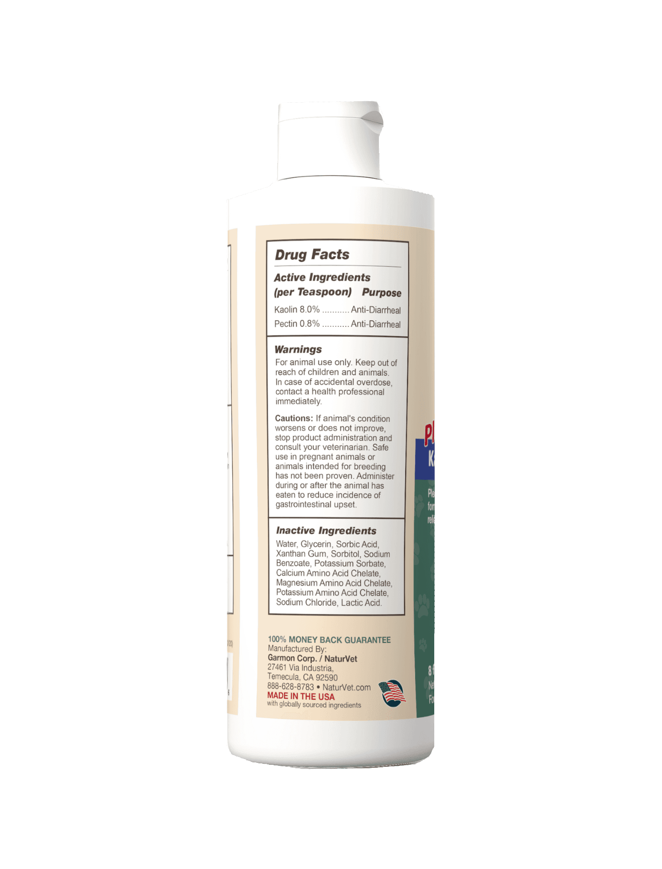 NaturVet Anti-Diarrhea Liquid for Dogs & Cats 237ml image 2
