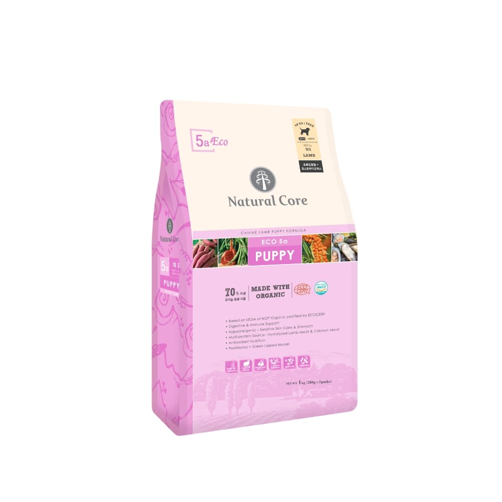 Natural Core Dog 1kg ECO 5a Organic Lamb Puppy Formula Dry Dog Food image 1