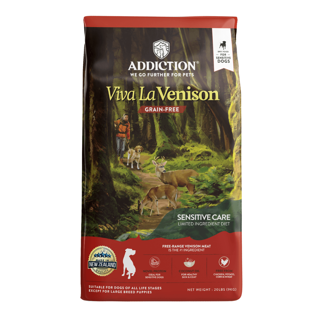 Addiction Dog 9kg Grain Free Viva La Venison Dry Dog Food image 1