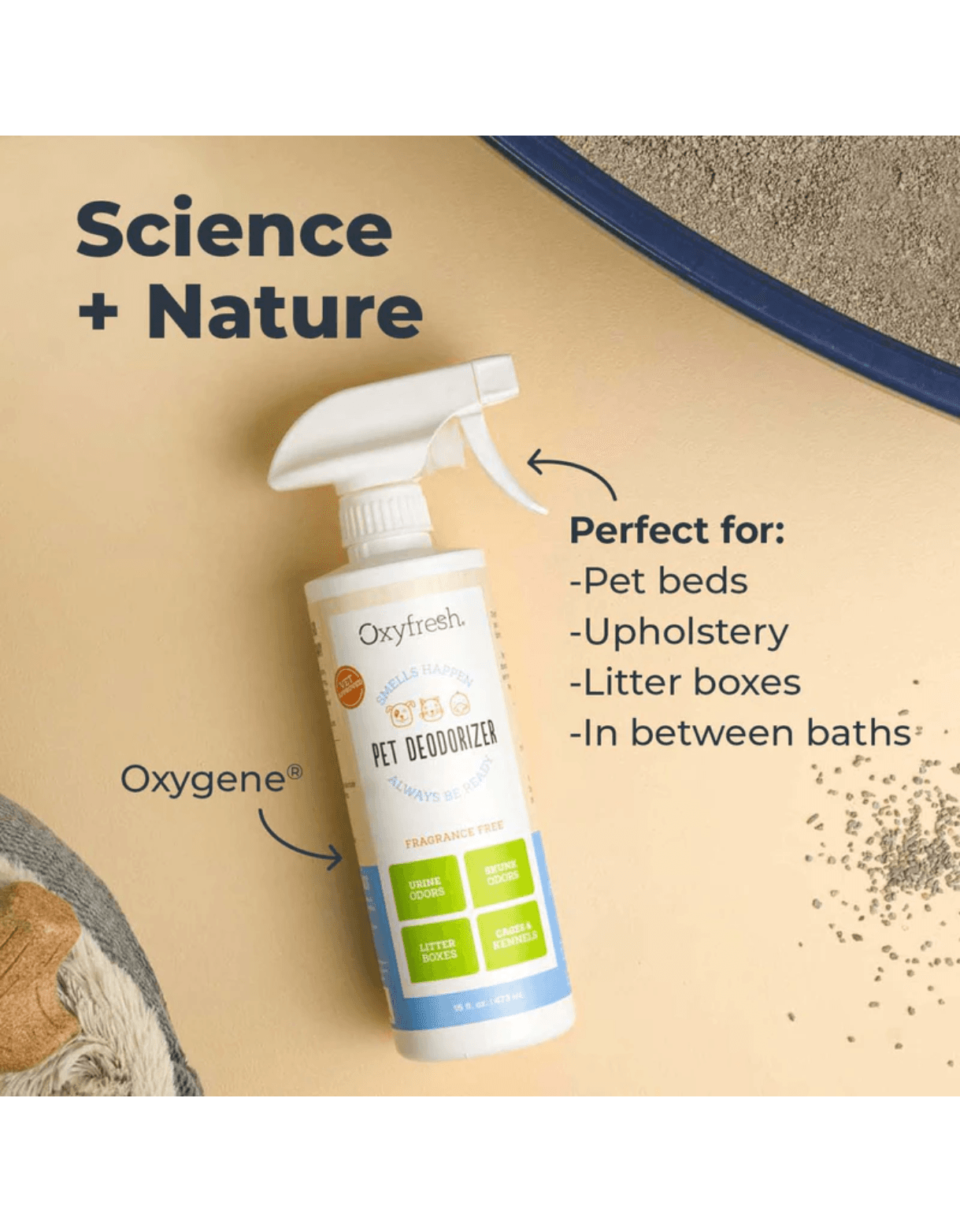Oxyfresh 473ml (16oz) Advanced Pet Deodorizer Spray for Dogs & Cats image 3