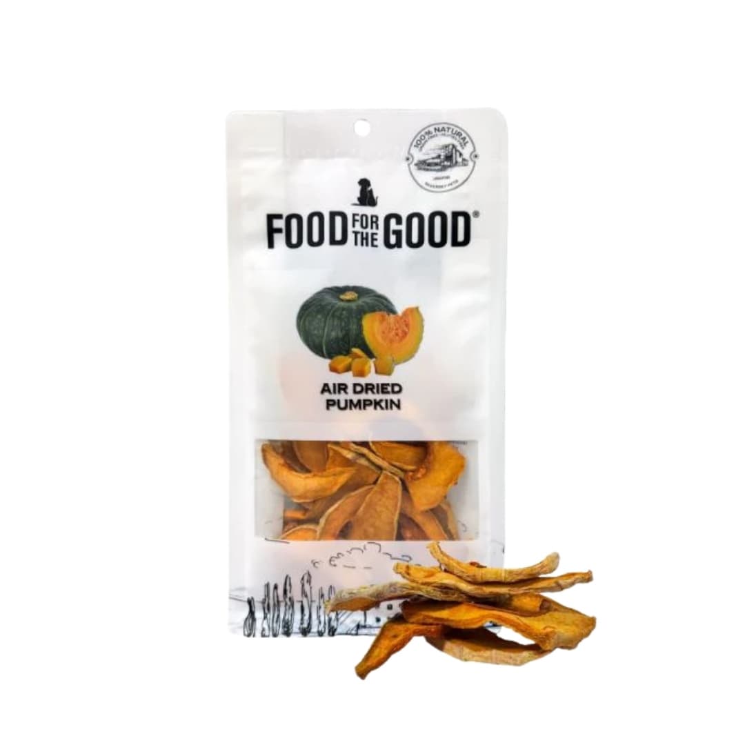Food For The Good Air Dried 100g Pumpkin Dog & Cat Treats image 1