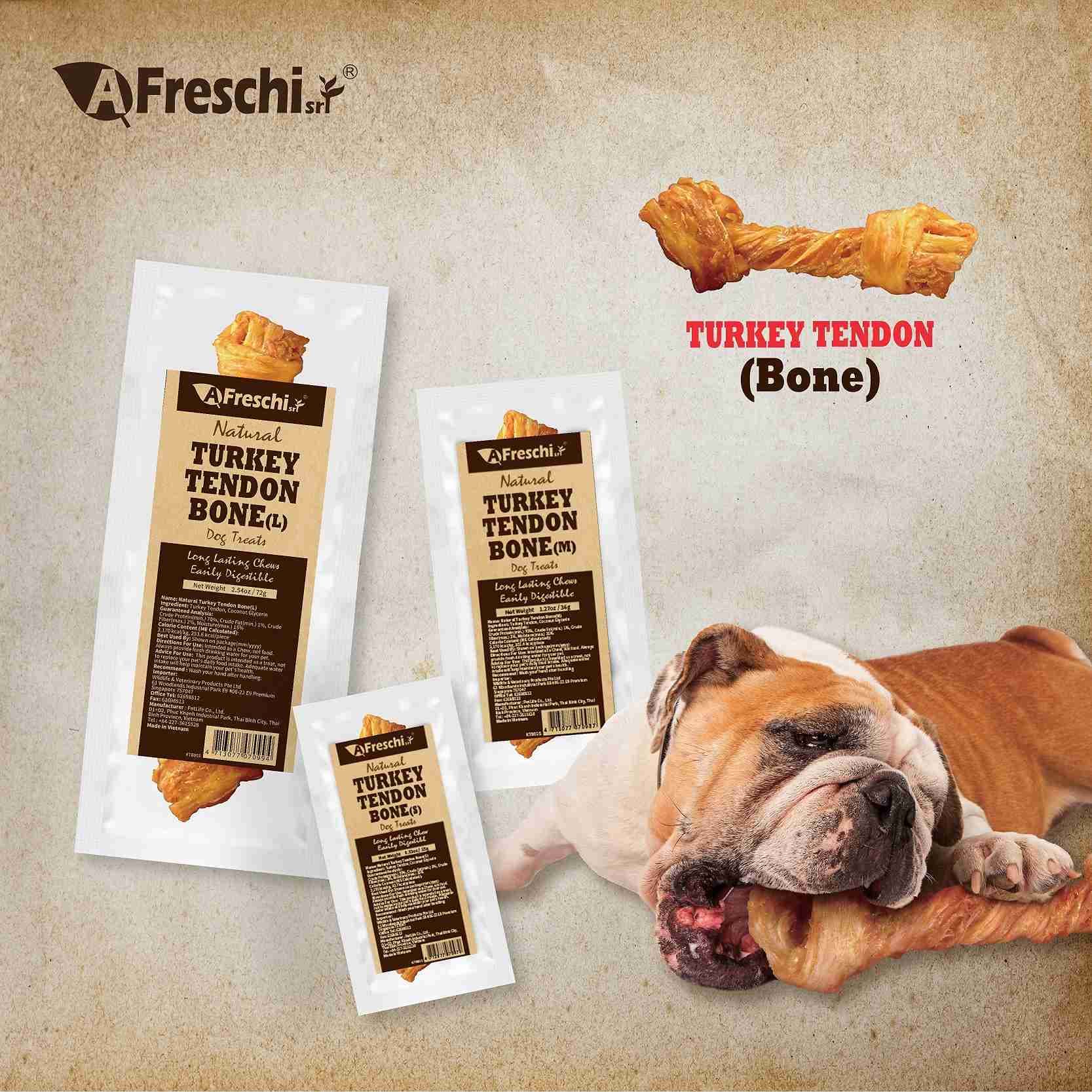 AFreschi Dog 150g Turkey Tendon Stick Dog Treats image 5