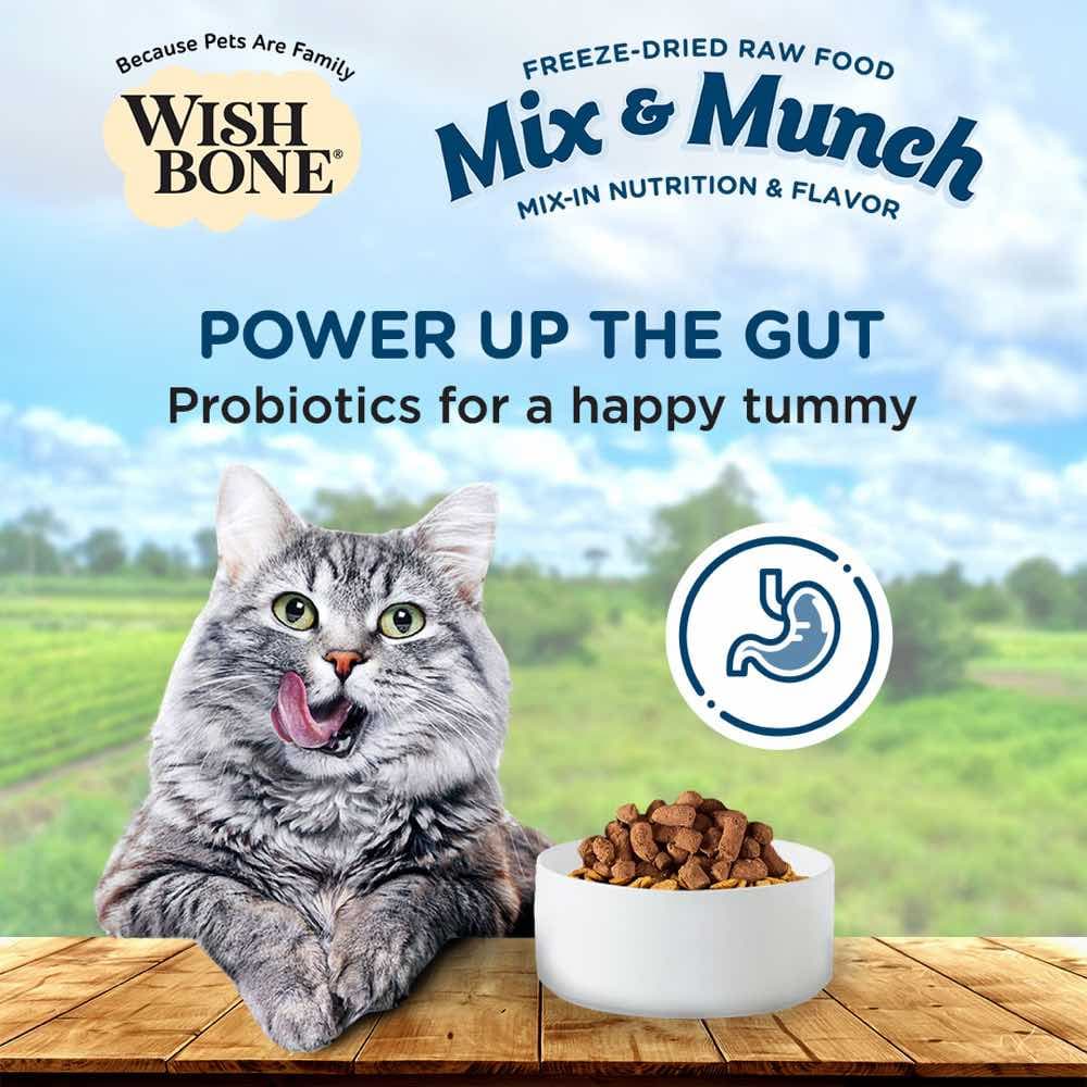 Wishbone Cat 350g Mix & Munch Chicken and Rabbit Freeze Dried Raw Cat Food image 6