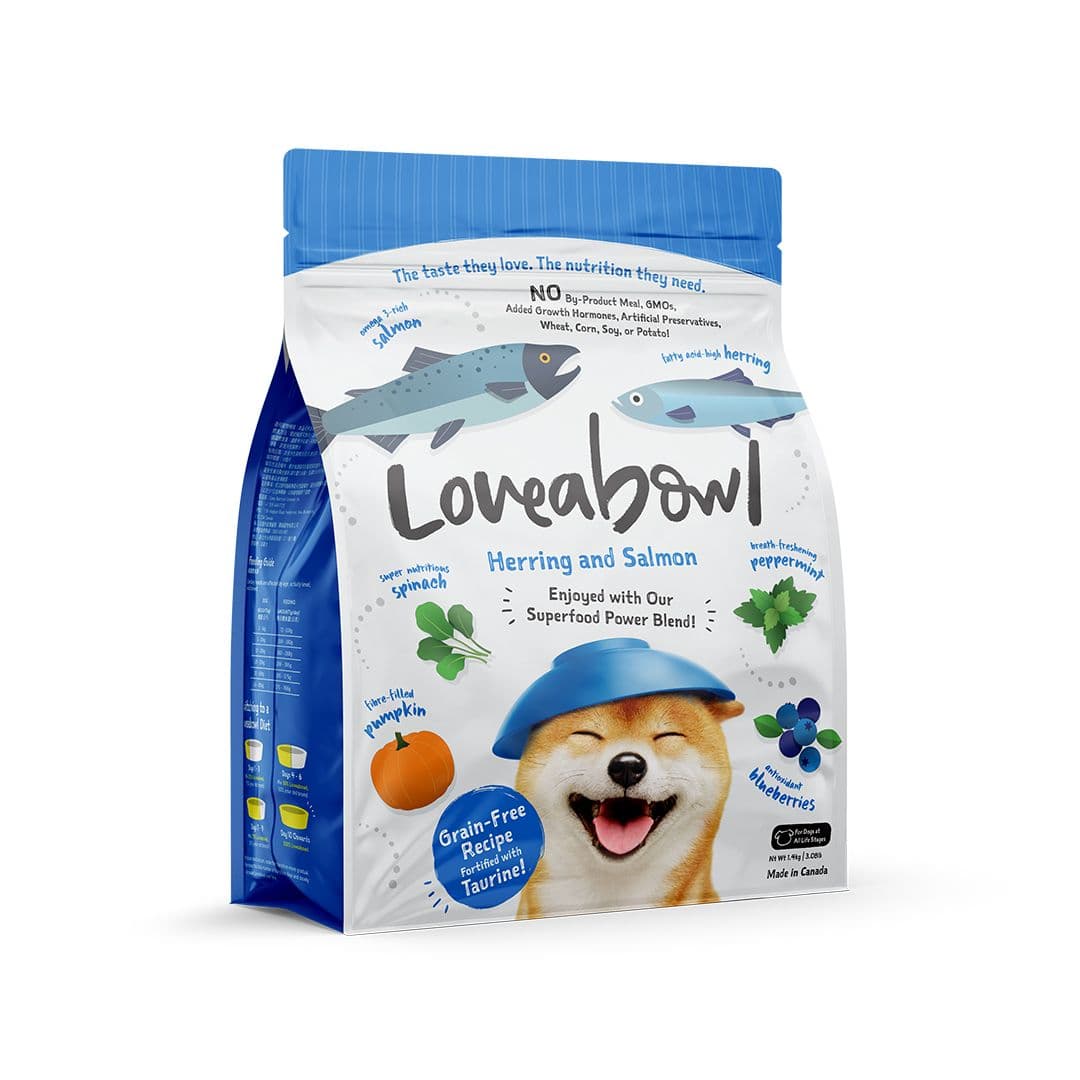 Loveabowl Dog 250g Herring and Salmon Dry Dog Food image 1