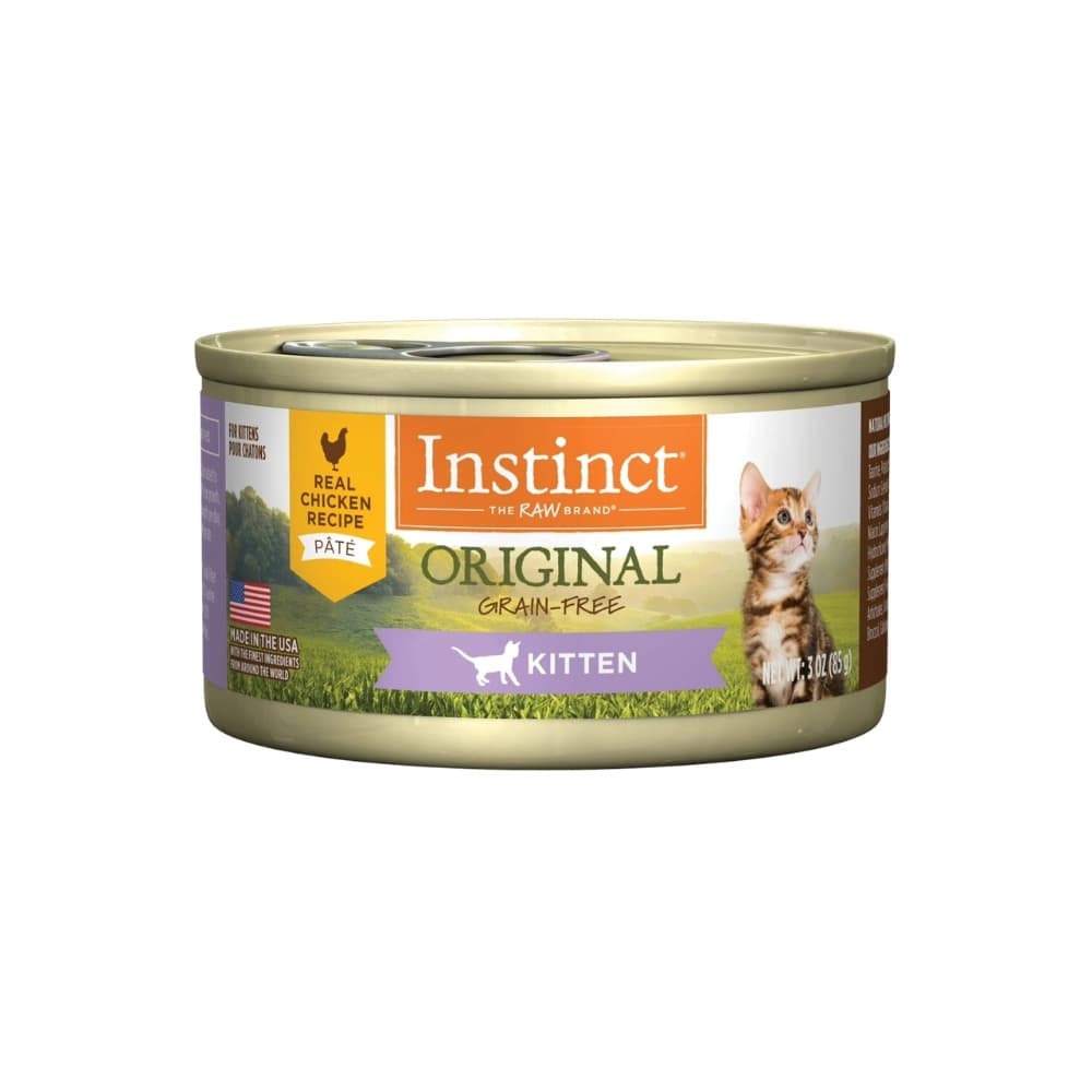 Instinct Cat Original Grain Free Pate 3oz Real Chicken Recipe for Kitten Wet Cat Food image 1