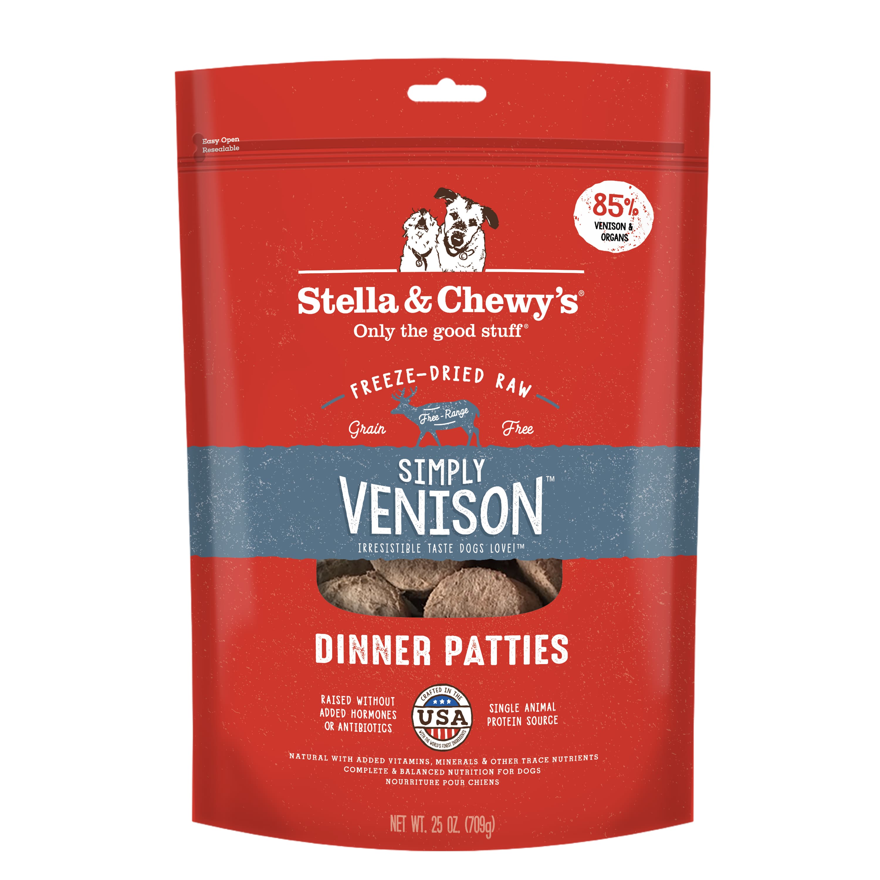 Stella & Chewy's Dinner Patties 25oz (709g) Simply Venison Dry Dog Food image 1