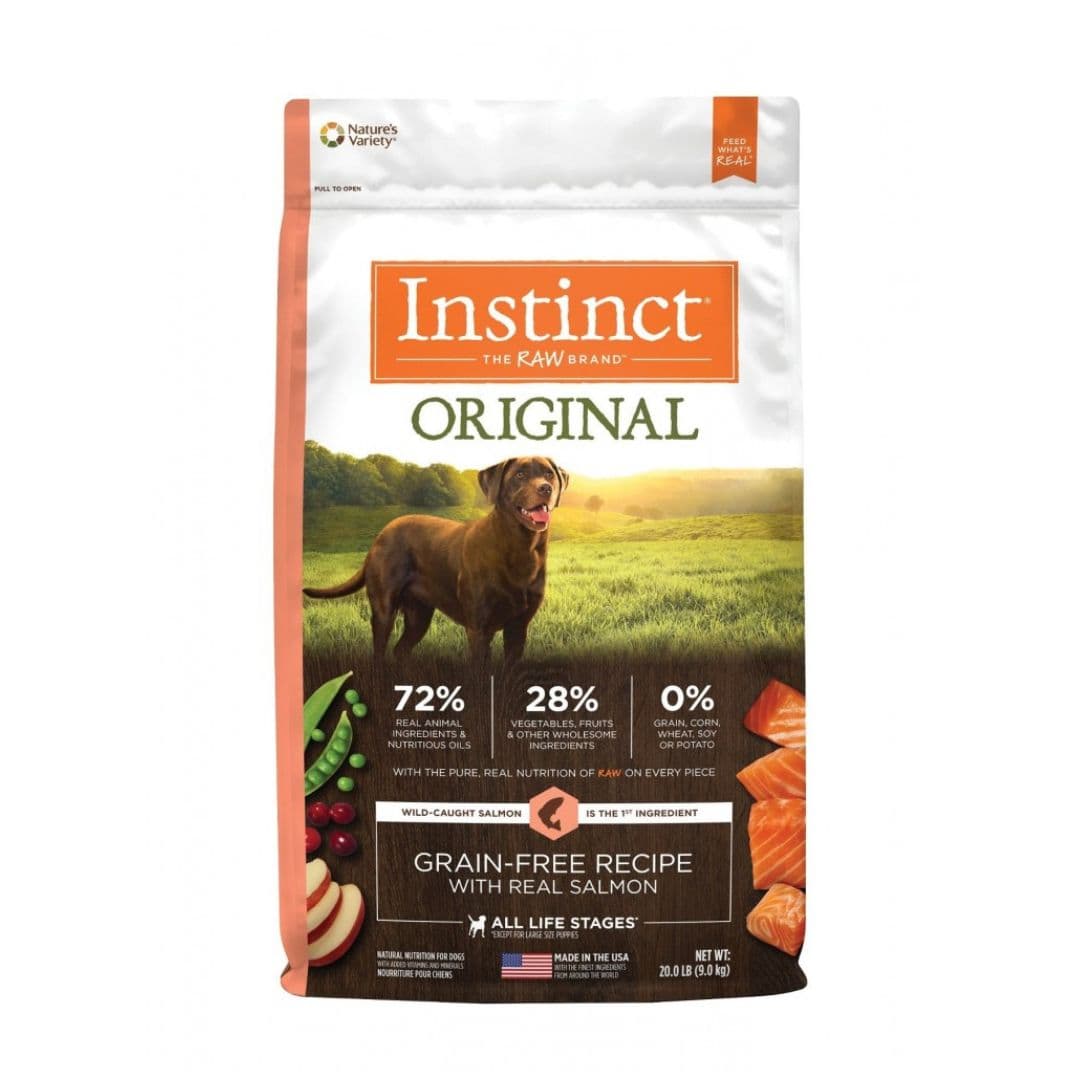 Instinct Original Dog 20lb Grain Free Recipe with Real Salmon Dry Dog Food image 1