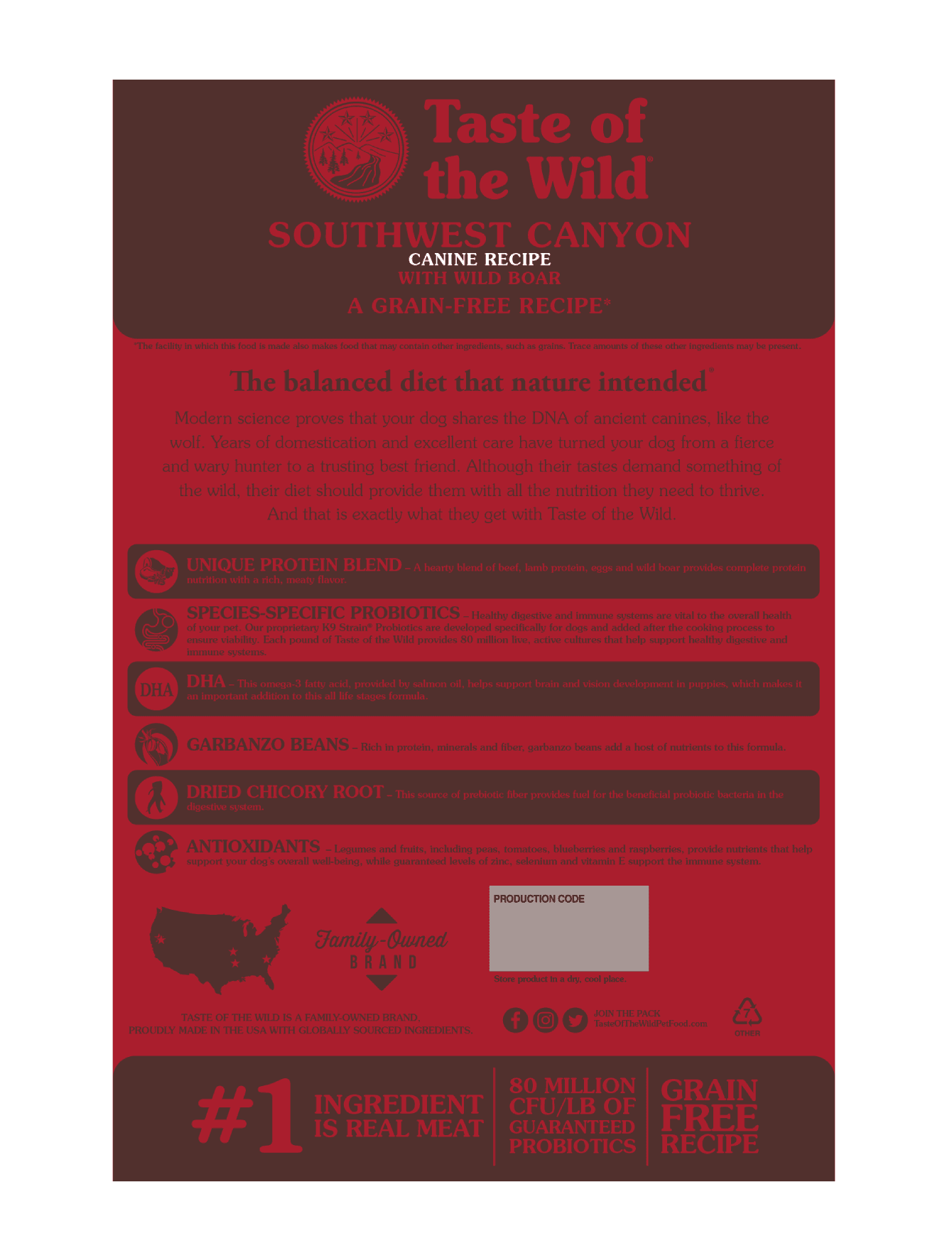Taste of the Wild Dog 12.2kg South Canyon Recipe With Wild Boar Canine Dry Dog Food image 2