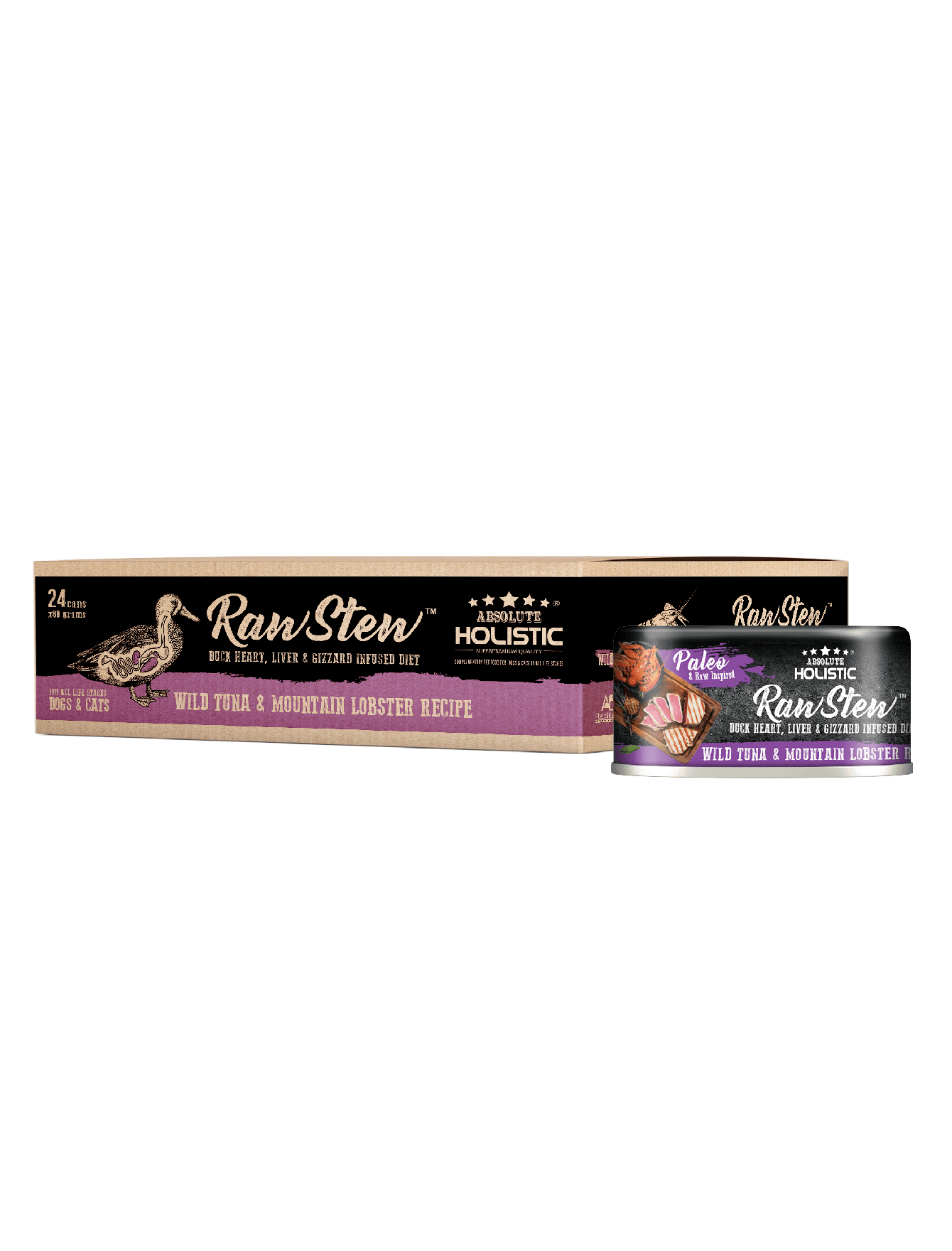 Absolute Holistic Rawstew 80g Wild Tuna & Lobster Wet Food For Cats And Dogs image 3