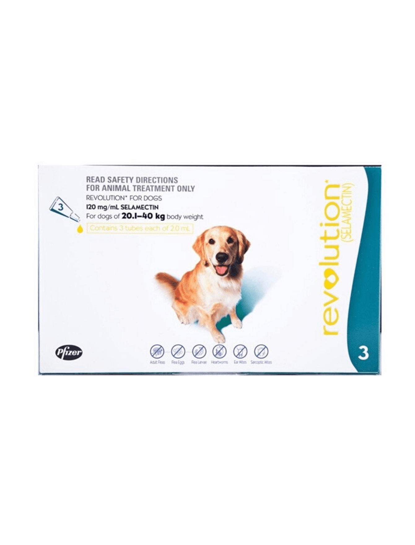 Revolution Selamactic Topical Solution for 20-40kg Dog 3 Single Dose Tubes image 9