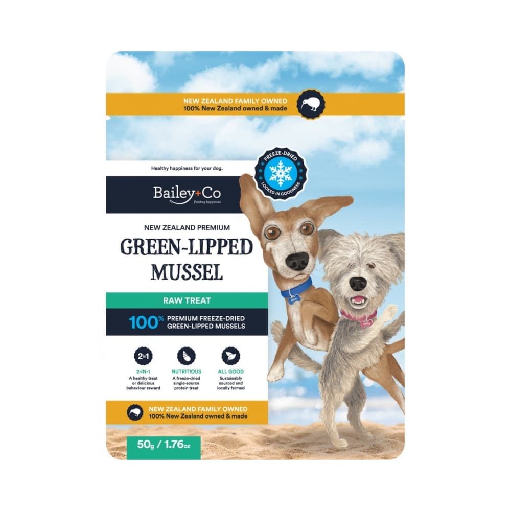 Bailey+Co Dog 50g Freeze Dried Green Lipped Mussel Dog Treats image 1