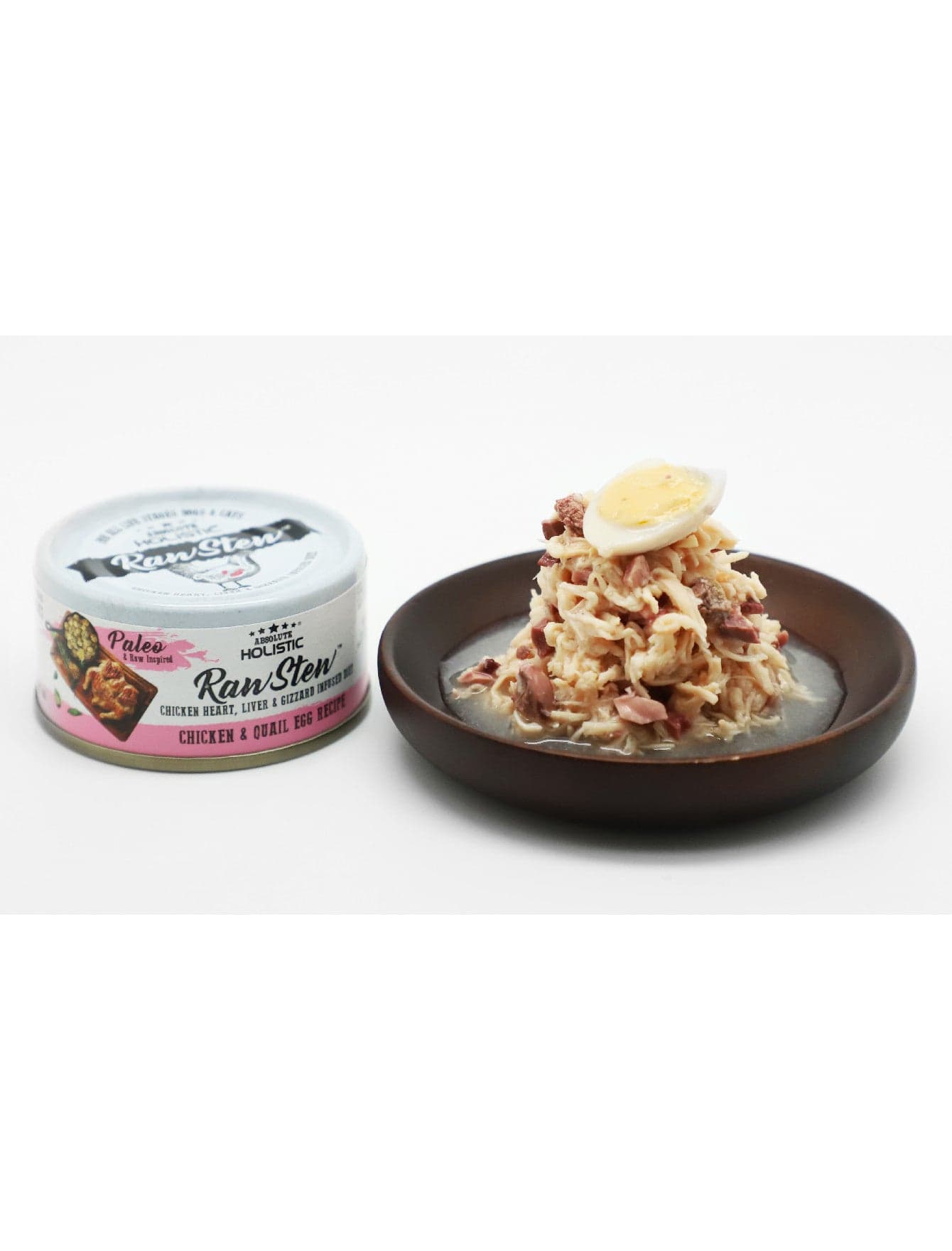 Absolute Holistic Rawstew 80g Chicken & Quail Egg  Wet Food For Cats And Dogs image 2