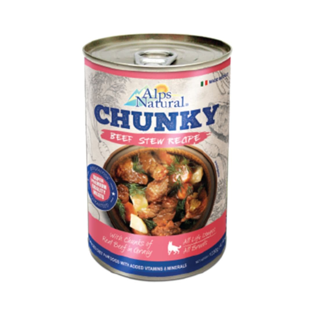 Alps Natural Chunky 720g Beef Stew Recipe Dog Wet Dog Food image 1