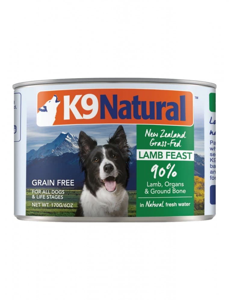 K9 Natural Dog 170g Lamb Feast Canned Wet Dog Food image 1