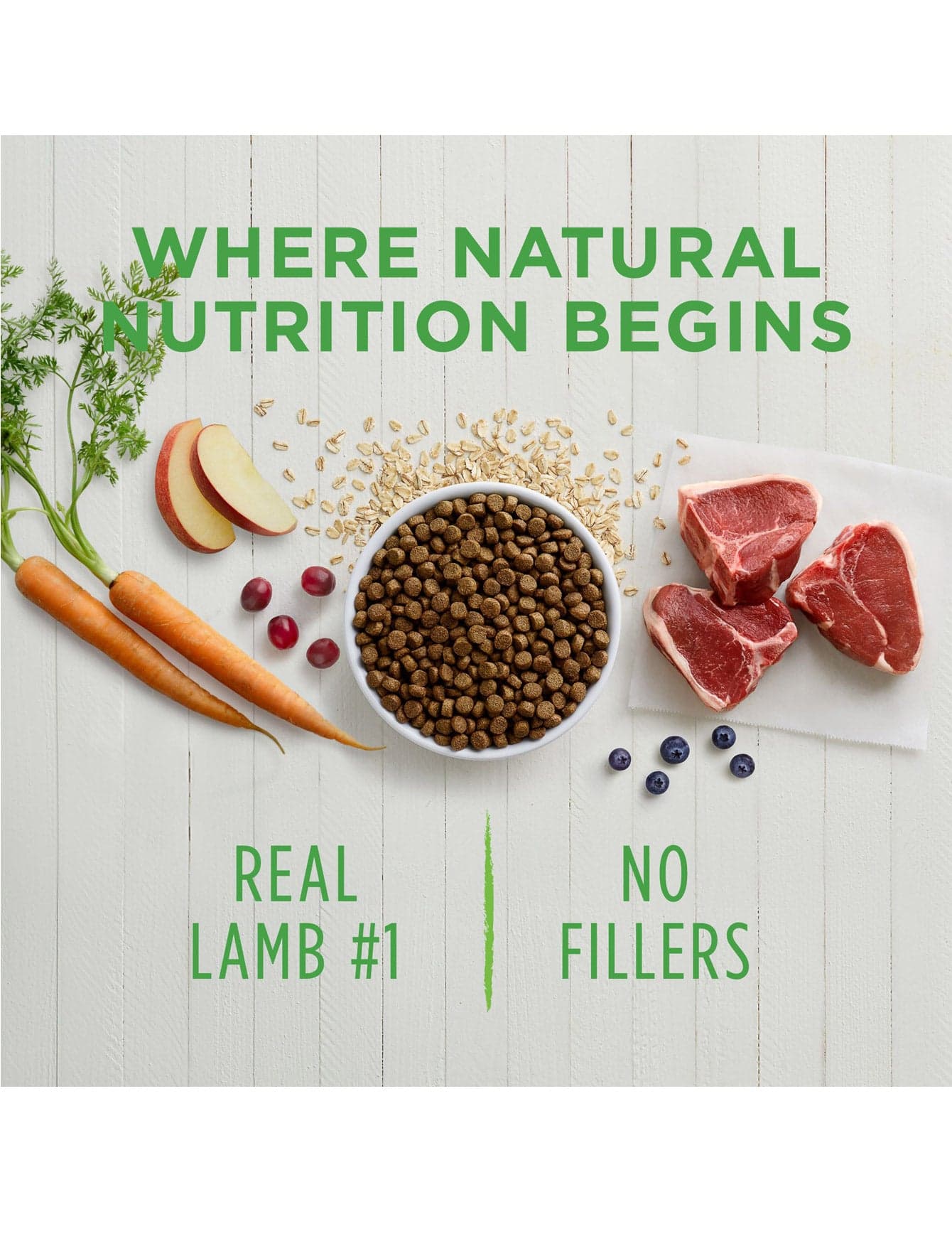 Instinct Be Natural Dog 24lb Real Lamb & Oatmeal Recipe Dry Dog Food image 3