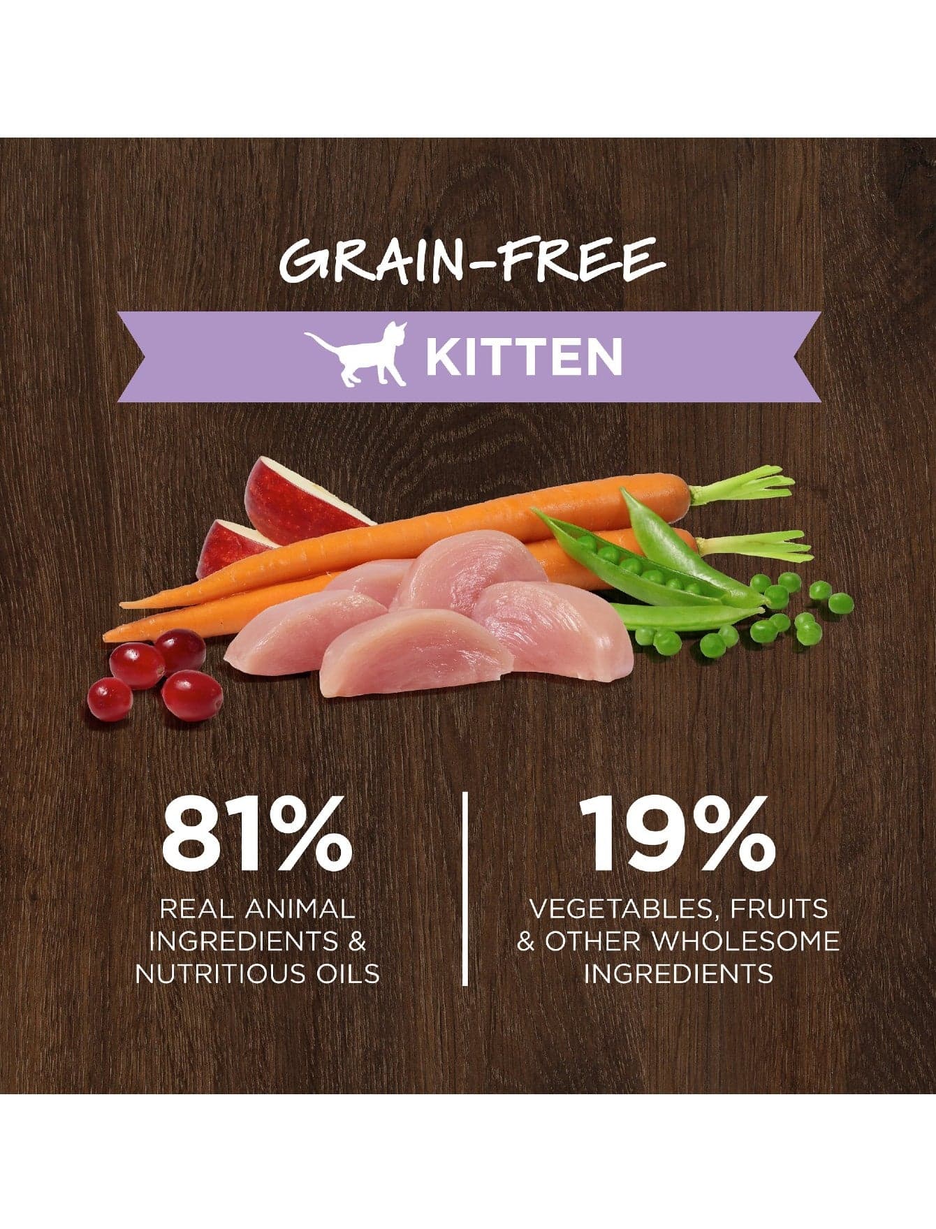 Instinct Original Kitten 4.5lb Grain Free Recipe with Real Chicken Dry Cat Food image 3