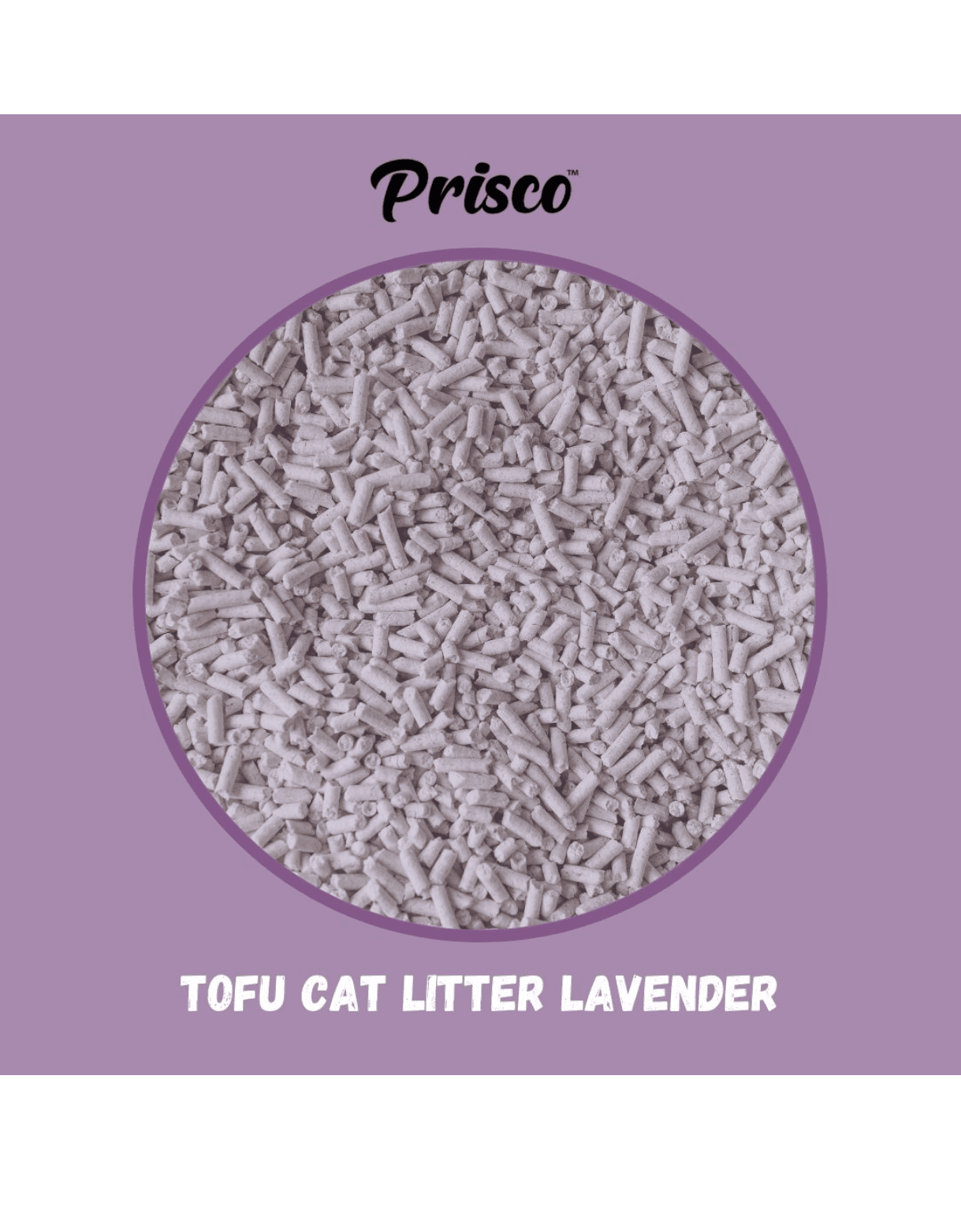 Prisco Tofu Cat Litter 7L Lavender image 2