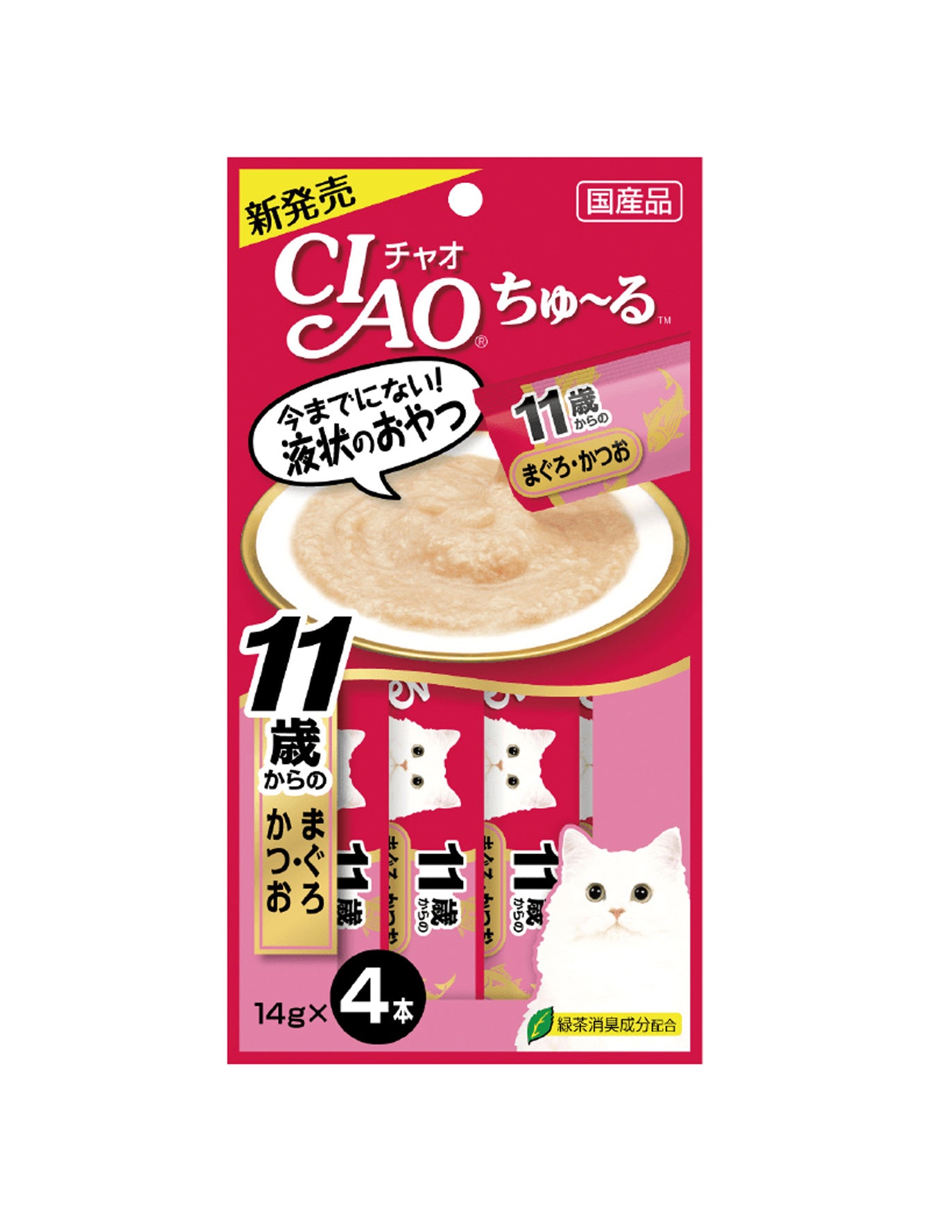 (exp: 26 Feb 2027) Ciao Churu 14gx4 Tuna With Collagen Cat Treat
