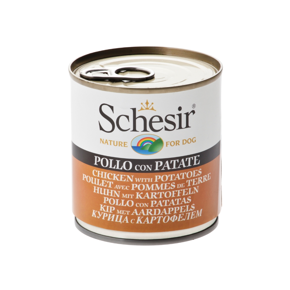 (exp: 28 Mar 2028) Schesir Dog 285g Chicken With Potatoes Wet Dog Food